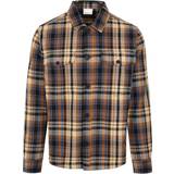 Knowledge Cotton Apparel Earth Colors Checked Overshirt