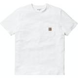 Bomull - Dam - One Size T-shirts Carhartt Pocket T-Shirt - White