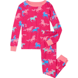 Hatley Barnkläder Hatley Girl's Frolicking Unicorns Fitted Two-Piece Pajamas