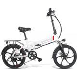 Elcyklar Samebike 20LVXD30 Folding 20 Inch Mini Electric Bike - White Unisex