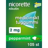 Nicorette Peppermint 2mg 105 st Tuggummi