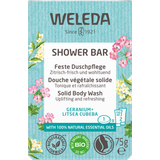 Dermatologiskt testad Kroppstvålar Weleda Shower Bar Geranium & Litsea Cubeba 75g