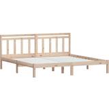 vidaXL Bed Frame Solid Pine 100cm Sängram 160x200cm
