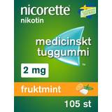 Nicorette Mint Receptfria läkemedel Nicorette Fruitmint 2mg 105 st Tuggummi