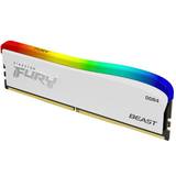 Belysning - Vita RAM minnen Kingston Fury Beast RGB Special Edition DDR4 3200MHz 8GB (KF436C17BWA/8)