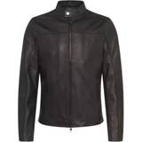 Herr - Skinn - Skinnjackor - Svarta Michael Kors Leather Racer Jacket