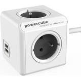 allocacoc Powercube Extended Usb E(Fr) 3M Power Extension 4 Ac Outlet(S)