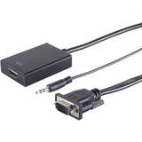 HDMI-kablar - VGA Aucune HDMI-VGA 0.2m
