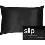 Silke - Svarta Örngott Slip Pure Silk Pillow Case Pink, Silver, Orange, Black, White, Gold, Brown, Blue (91.44x50.8cm)