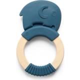 Sebra Bitleksaker Sebra Silicone Teething Ring on a Wooden Ring, Fanto