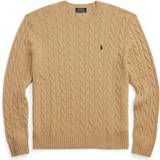 Polo Ralph Lauren Cashmere Överdelar Polo Ralph Lauren Cable Sweater - Camel Melange