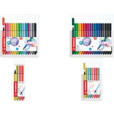 Kortplånbok Stabilo Nylon Tip Writing Pen pointMax kortplånbok med 18 olika färger skrivdedikerad