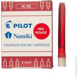 Pilot Namiki IC50 reservoarpenna bläckpatroner röd (förpackning 6)