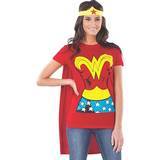 T-shirts - Tecknat & Animerat Dräkter & Kläder Rubies Women's DC Comics Wonder Woman T-shirt with Cape and Headband