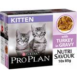 PURINA PRO PLAN Katter Husdjur PURINA PRO PLAN Nutrisavour Kitten Wet Cat Food Turkey 10x85g