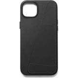 Mujjo Mobilfodral Mujjo Full Leather Wallet Case (iPhone 14 Plus) Svart