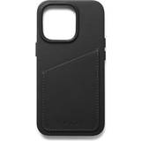 Mujjo Läder / Syntet Plånboksfodral Mujjo Full Leather Wallet Case for iPhone 14 Pro