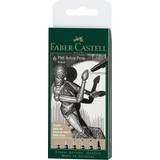 Svarta Penselpennor Faber-Castell PITT Artist 6-pack Black
