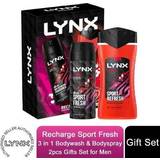 Lynx Hygienartiklar Lynx Lynx Recharge Sport Fresh 3 in 1 Giftset