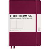 Kontorsmaterial Leuchtturm1917 Notebook A5 Medium Olinjerad Port Red