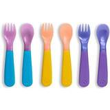 Multifärgade Barnbestick Munchkin Color Change Fork & Spoon 6-pack