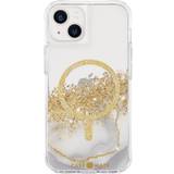 Apple iPhone 13 - Guld Skal Case-Mate Karat Marble Case w/ MagSafe (iPhone 14) Transparent/vit/guld