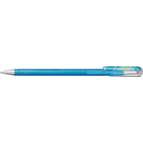 Pentel K110-DMNX Hybrid Dual Metallic Gelroller Glitzer Gel Skrivfärg blågrå/metallisk blå och silver, sticktjocklek 0,5 mm, 12 st