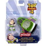 Toy Story Leksaksfordon Mattel GCY63 – Disney Pixar Toy Story 4 Minis Buzz Lightyear och rymdskepp, samlarfigurer med fordon, leksak från 3 år