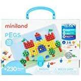 Miniland Kreativitet & Pyssel Miniland 31804 mosaikleksaksmosaikplugg, färgglad