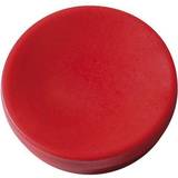 Röda Gem, Pappersklämmor & Magneter Magnetknapp Actual Röd, 25mm, 10/fp
