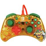 Gula - Hat switch Spelkontroller PDP Rock Candy Wired Controller Bowser