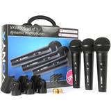 Vonyx VX1800S Dynamiskt mikrofonset 3st, Mikrofonset VX1800Smed 3 mikrofoner SKY-173.450