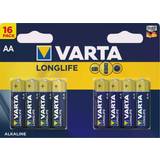 Alkaliska Batterier & Laddbart Varta Longlife AA Compatible 16-pack