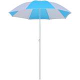 VidaXL Tält vidaXL Strandtält/parasoll blå och vit 180 cm tyg
