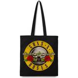 Herr - Svarta Tygkassar Guns n Roses: Roses Logo Cotton Tote Bag