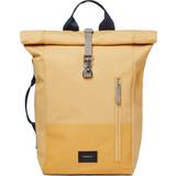 Sandqvist Dante Rolltop Backpack - Yellow Leaf/Navy Blue