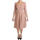 Dam - Utställda klänningar Dolce & Gabbana Women's 3/4 Sleeves A-line Viscose Dress