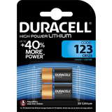 Duracell Batterier - Engångsbatterier - Lithium Batterier & Laddbart Duracell CR123A 2-pack