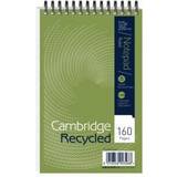 Cambridge Recycled Reporters anteckningsblock kortskydd trådbunden 125 x 200 mm linjerad 160 sida, paket med 10