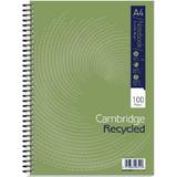 Cambridge Notebook A4 Recycled Card Cover Wirebound Ruled Margin 100