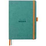 Kontorsmaterial Rhodia Goalbook soft aqua A5 dot ivory