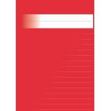 Kontorsmaterial Skrivhäfte A4 linjerat 14.5mm röd x(20st)