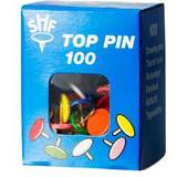 Häftstift kontorsmaterial Häftstift Top Pin sorterat (100)