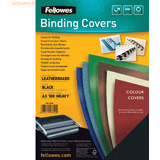 Fellowes Cover Sheets läderlook FSC svart A3 250G 100P