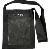 Svarta Tygkassar Creativ Company Väska med plastfront, stl. 40x34x8 cm, svart, 1 st