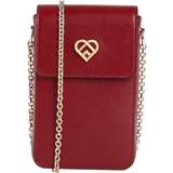 Fodral Furla My Joy red leather mobile phone bag with chain strap, Red