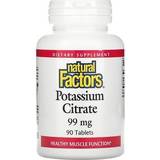 Natural Factors Vitaminer & Mineraler Natural Factors Potassium Citrate, 99 mg, 90 Tablets