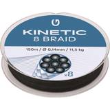 Kinetic Fiskelinor Kinetic Cyber 8 Braided Line 150 Black 0.140 mm