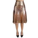 Paljetter Kjolar Dolce & Gabbana Women's Sequined High Waist Midi Skirt