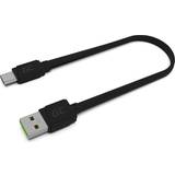 Platt - USB-kabel Kablar Green Cell Flat USB A-USB C 3.0 0.2m